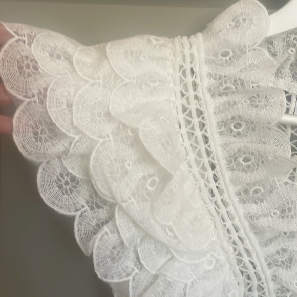 NWT IVORY & CHAIN CHIOELLE TOP - Picture 4 of 9